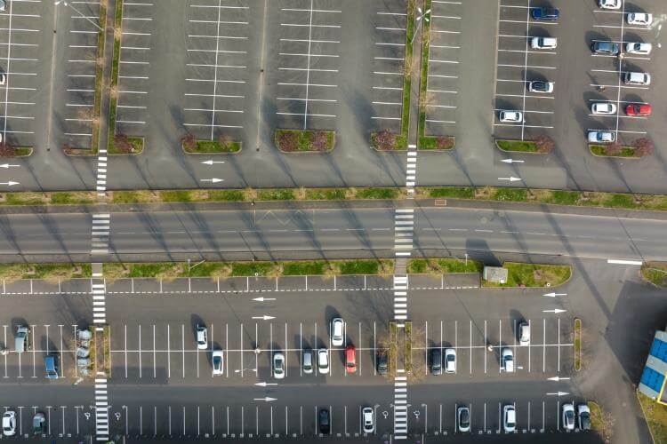 car park line marking Northamptonshire 